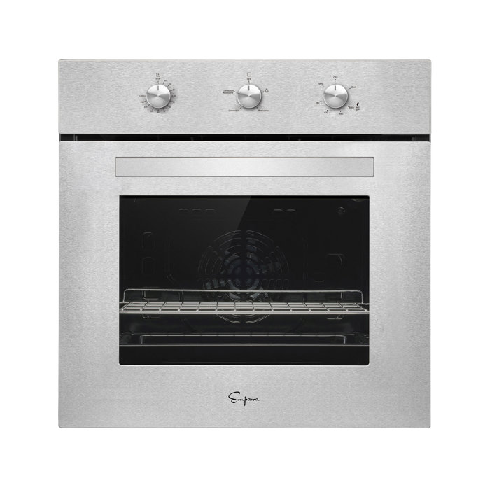 Empava 24" 2.3 Cubic Feet Silver Gas Convection Wall Oven & Reviews